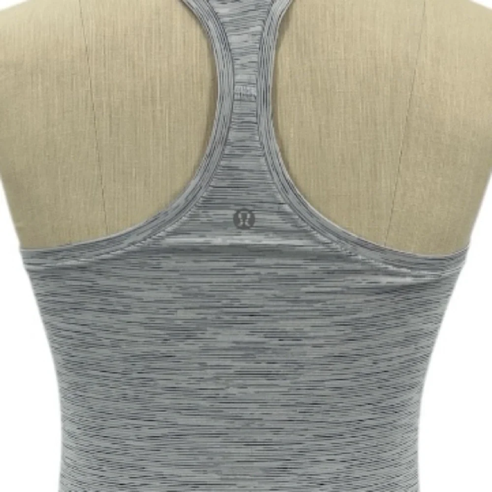 Lululemon Cool Racerback II Wee Are From Space Ice Grey Alpine White SZ 8